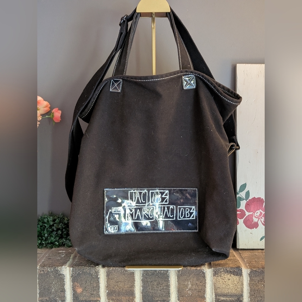 RARE Vintage Marc Jacobs “Jacobs by Marc Jacobs” Black Canvas Tote